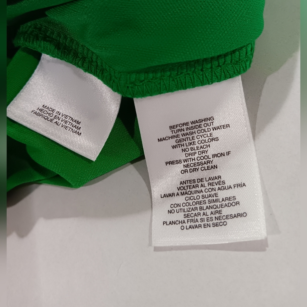 Kasper Women's (Size 3X)  Green/Pink Colorblock Knee-Length Sheath Dress (NWT) - Picture 6 of 14